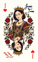 June Tan 扑克牌正面
